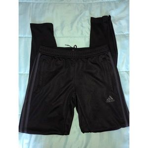 Adidas Black 3 Stripe Jogger, Size Small